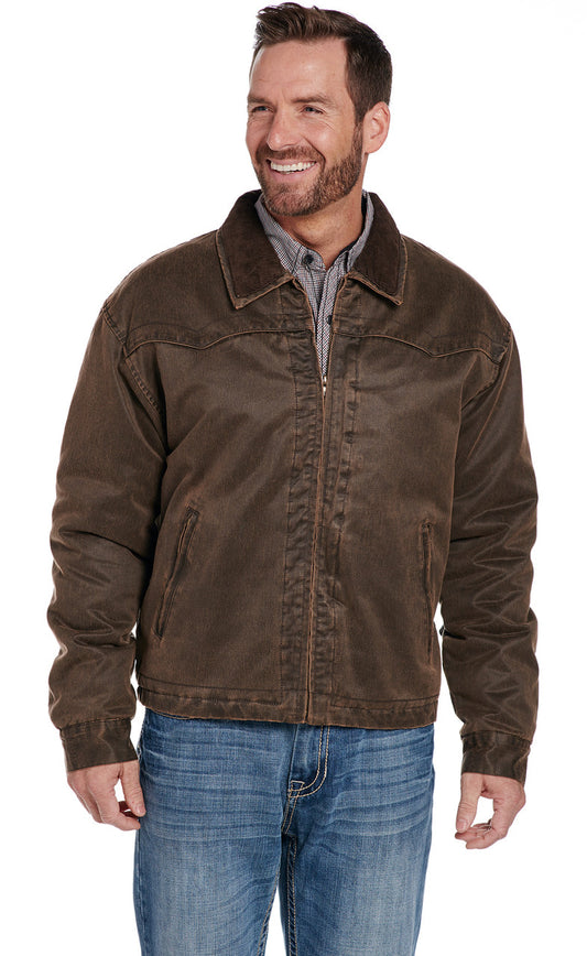 Cripple Creek Enzyme Washed Cotton Zip Front Jacket with Concealed Carry Pocket