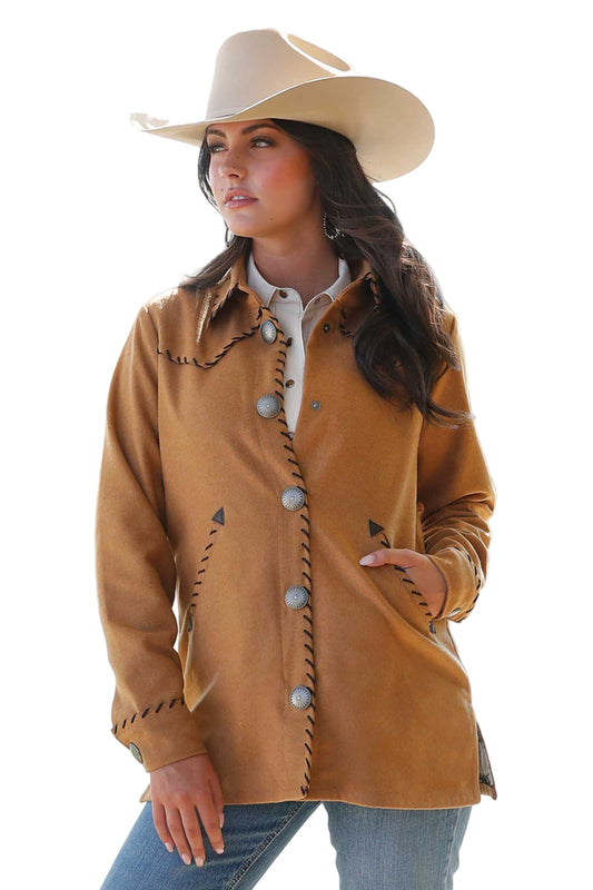 Cruel Denim Women's Brown Shirt Jacket
