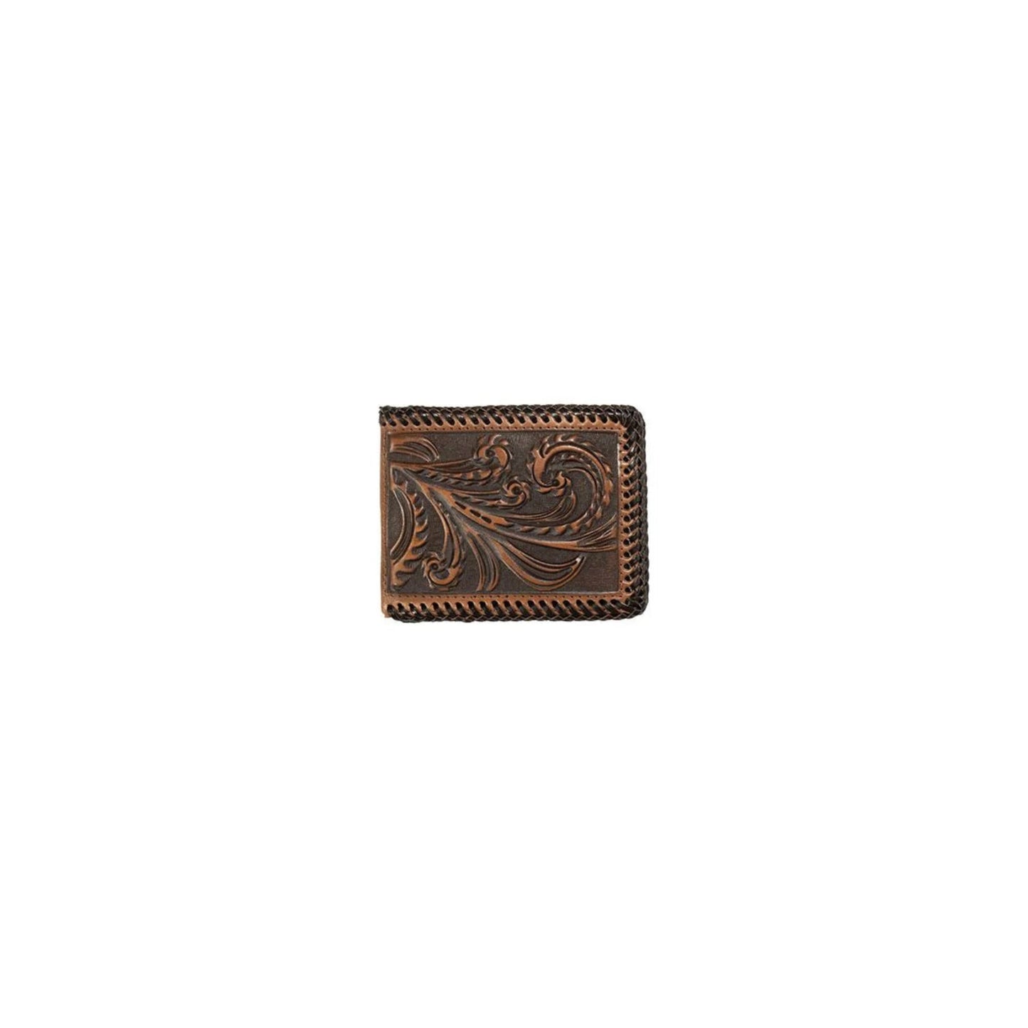 3D Men's Brown Bifold Style with Removable Pass Case Wallet