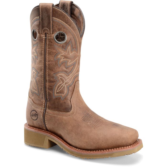 Double H Women's Haddie Composite Toe Brown Roper Boots