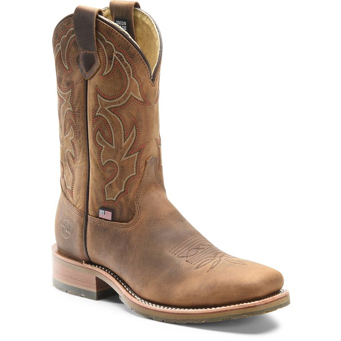 Double H Men's Boots - Anton Steel Toe Brown Leather