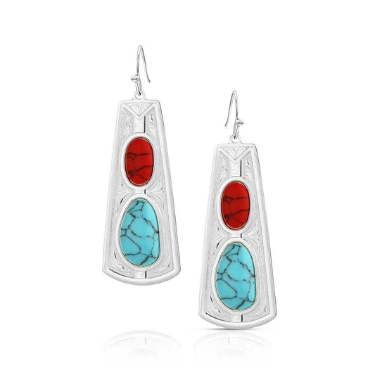 Montana Silversmith Cowgirl Two Stone Harmony Earrings