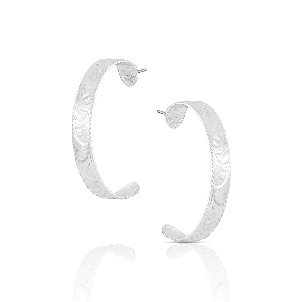 Montana Silversmith Olivia's Reins Hoop Earrings