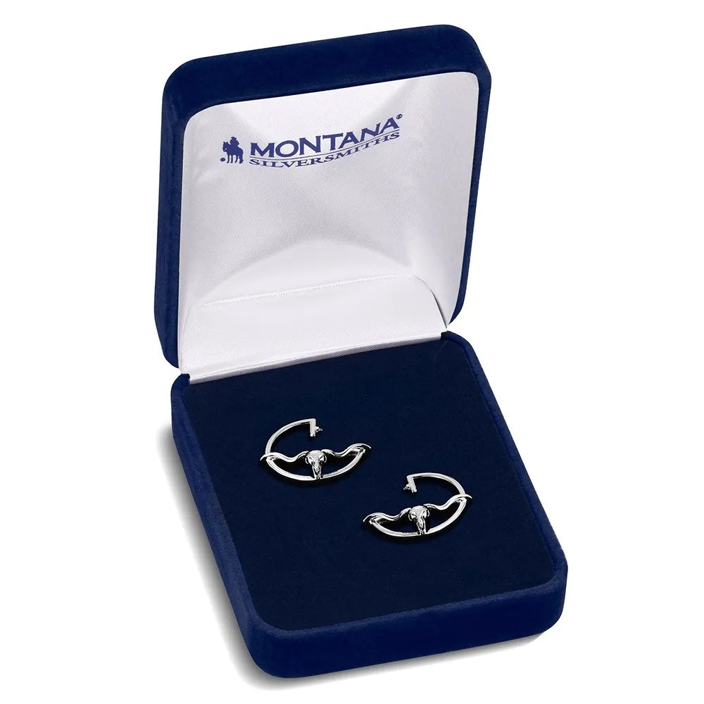Montana Silversmith Western Silhouette Longhorn Earrings