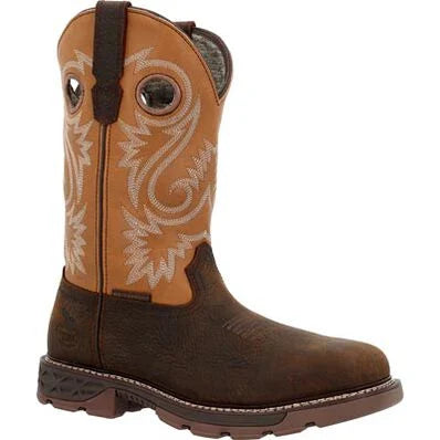 Georgia Boot- Men’s Carbo-Tec 11" Pull-On Square Toe Waterproof Work Boot