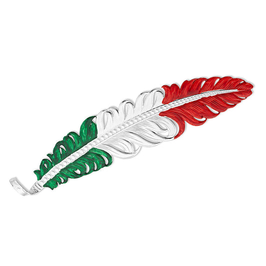 Montana Silversmith Mexico Flag Hat Feather