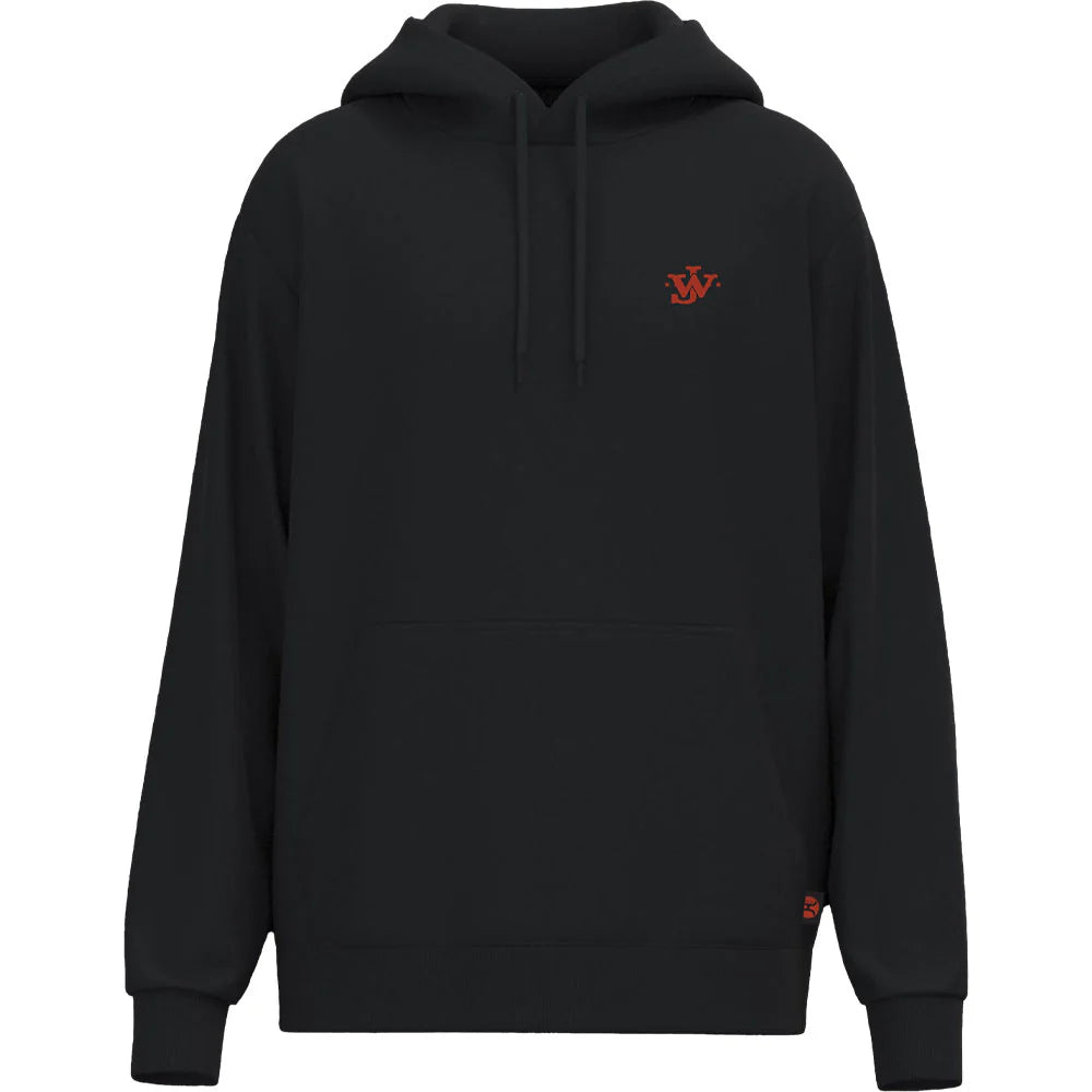 Hooey Men's "John Wayne" Black with Red and White Logo Hoody