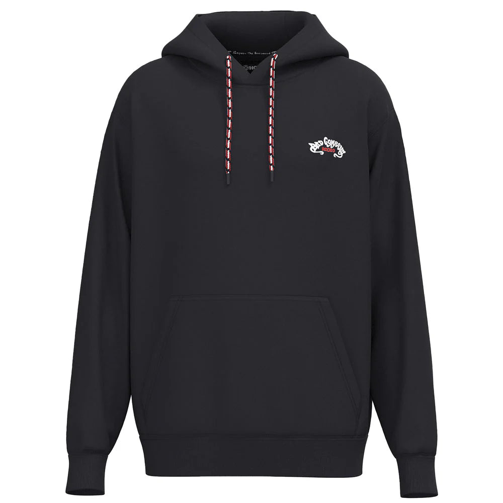 Hooey Men's Bad Company Rodeo Hoody Black with Red & White Logo