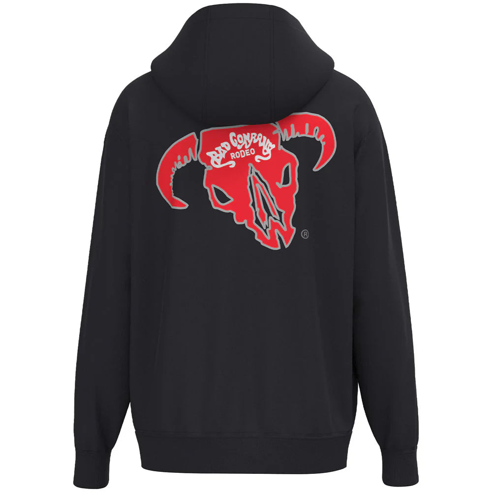 Hooey Men's Bad Company Rodeo Hoody Black with Red & White Logo