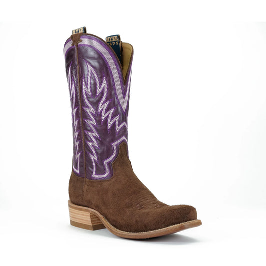 Hyer Men's Boots "Culver" Chestnut/Eggplant Square Toe