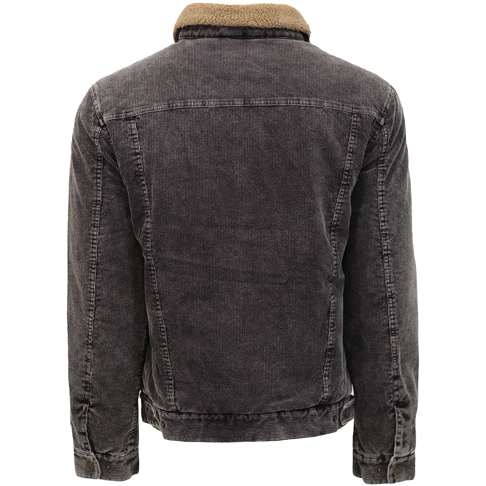 Hooey Men's "Mesquite" Corduroy Jacket Grey with Tan Sherpa