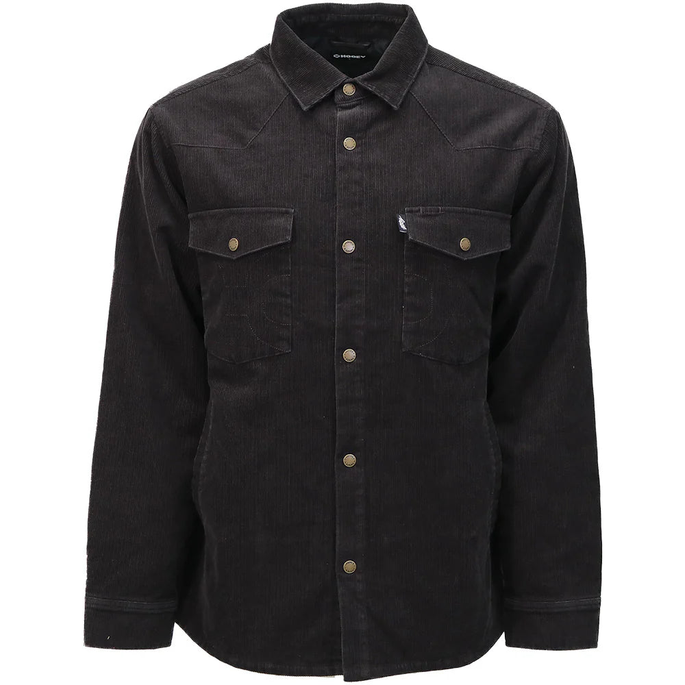 Hooey Men's "Boulder Shacket" Brown Corduroy with Snaps
