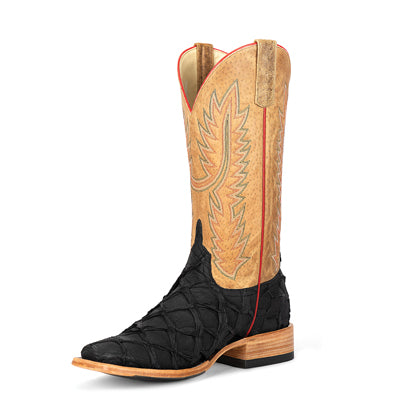 Horse Power Men's Boots - Black Sea Bass Square Toe