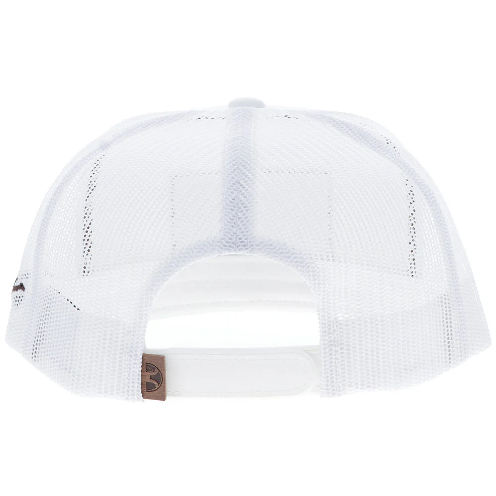 Hooey Ball Cap "Liberty Roper" White with Leather Patch