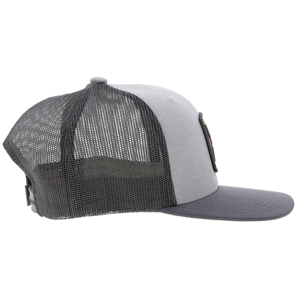 Hooey Ball Cap "Zenith" Hat Grey with Brown Hooey Logo