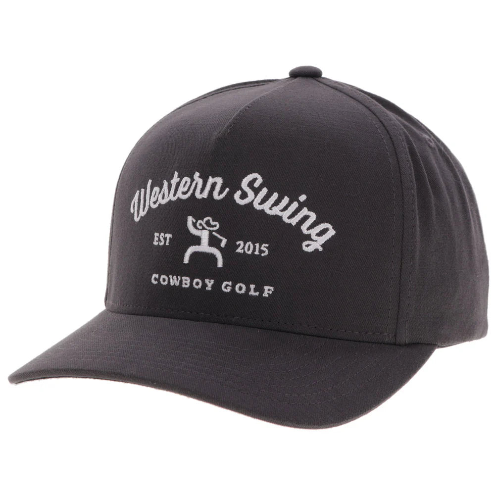 Hooey Ball Cap "Western Swing" Hat Grey with White Embroidery Logo