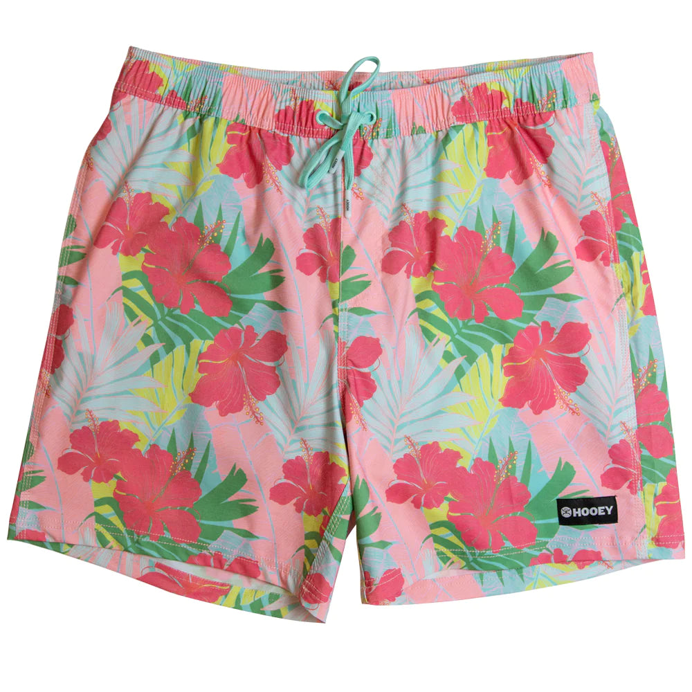 Hooey Men's Board Shorts "Big Wake" Palm Leaf