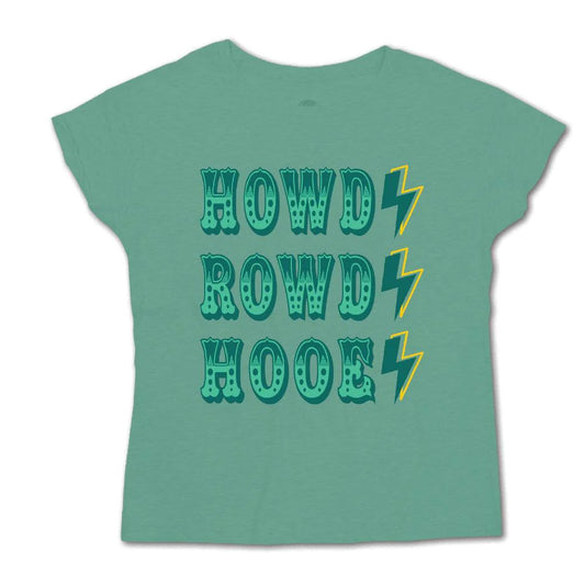 Hooey Women's T-Shirt - Howdy Rowdy Hooey in Green