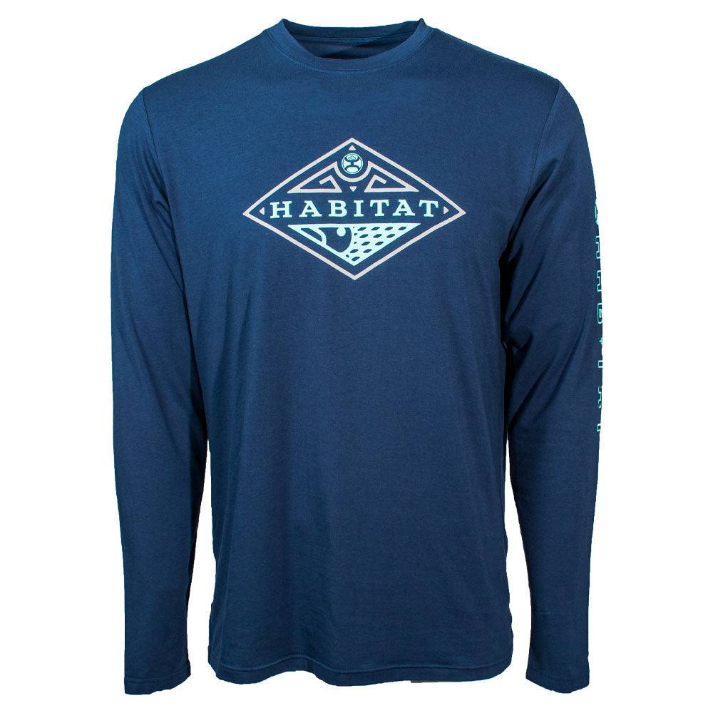 Hooey Men's "The Captain" Navy Long Sleeve T-Shirt