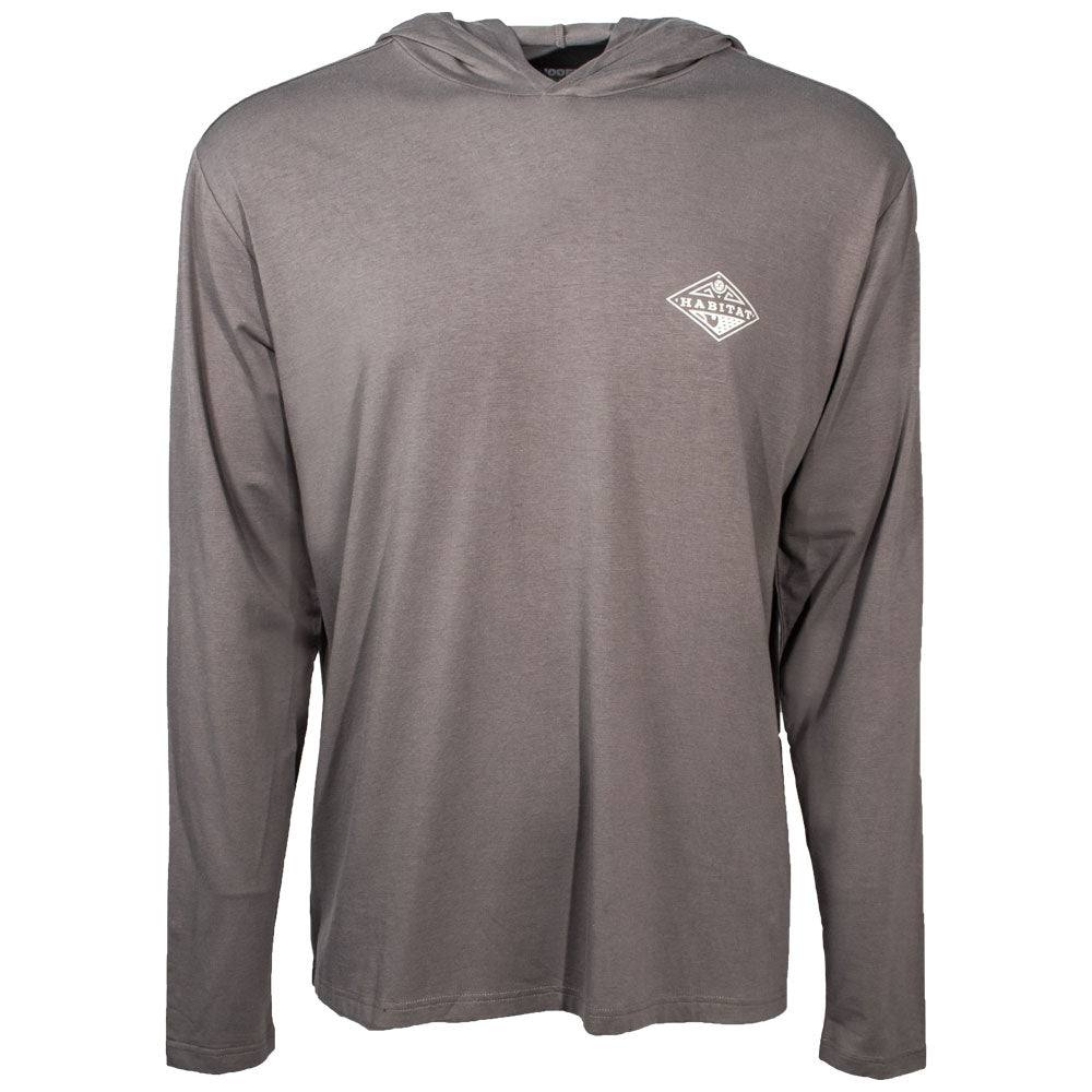 Hooey Men's "Hooded Captain" Grey Long Sleeve T-Shirt