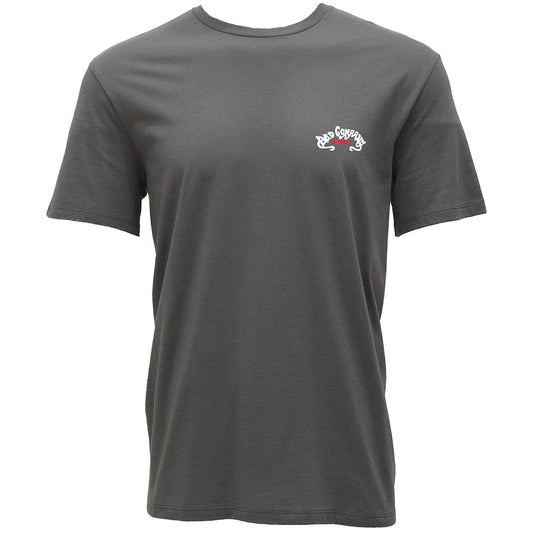 Hooey Men's Bad Company T-Shirt Dark Grey with Black and Red Logo