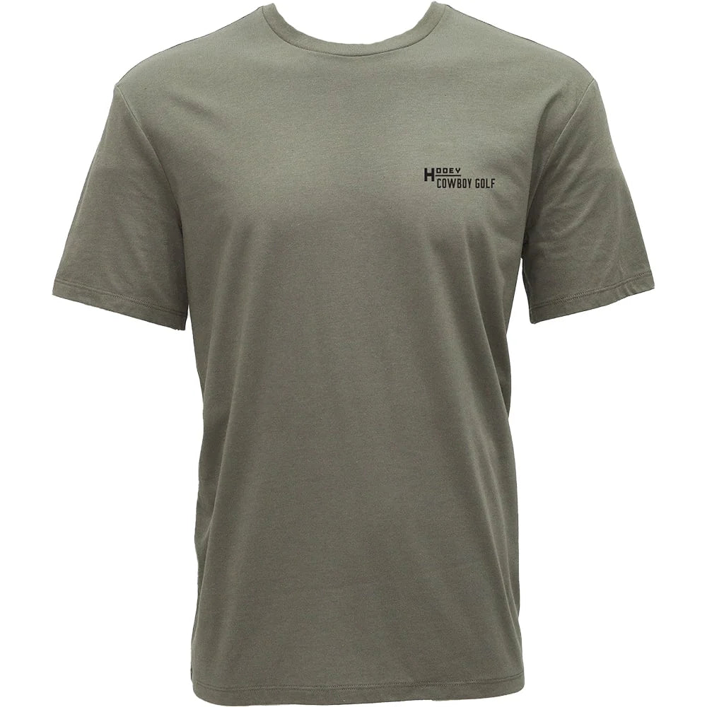 Hooey Men's "Country Clubbin' " Green Cowboy Golf T-Shirt