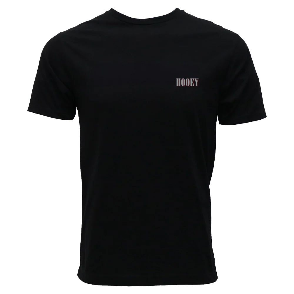Hooey Men's "Wild Ride" Black with Tan and Grey Hooey Logo T-Shirt