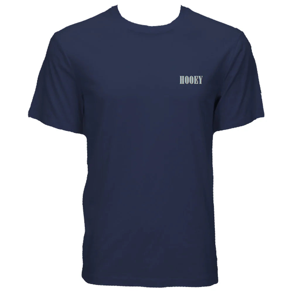 Hooey Men's "Wild Ride" Blue with Light Blue & White Hooey Logo T-Shirt