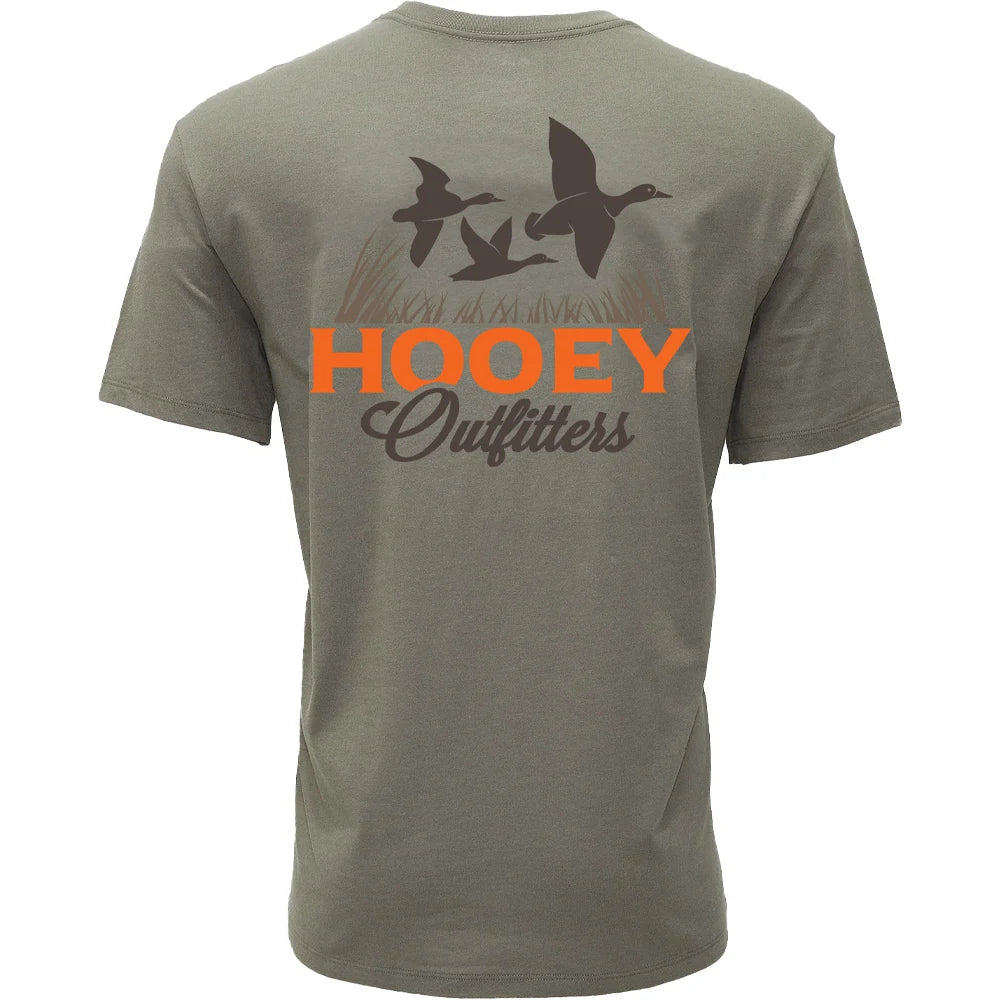 Hooey Men's Decoy Outfitters T-Shirt Olive with Bird Logo