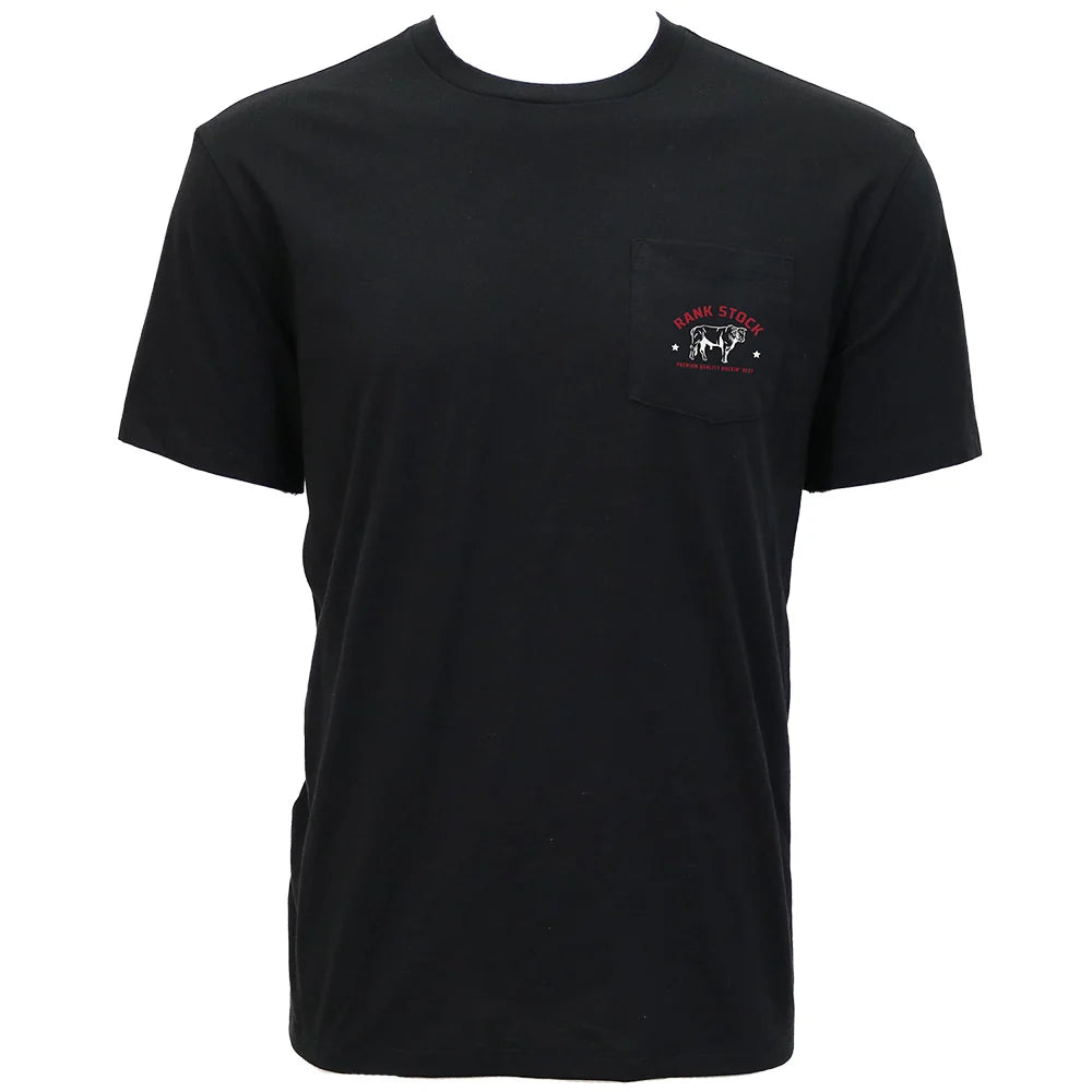 Hooey Youth "Charbray" Black Rank Stock Pocket T-shirt