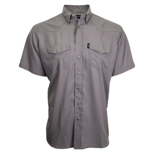 Hooey Men's Short Sleeve "Sol" Grey Pearl Snap Shirt