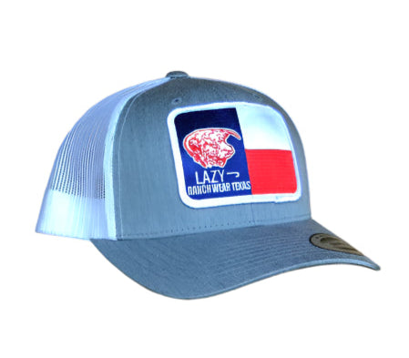 Lazy J Ball Cap-Lazy J Ranch Wear 3.5” Texas Flag Elevation