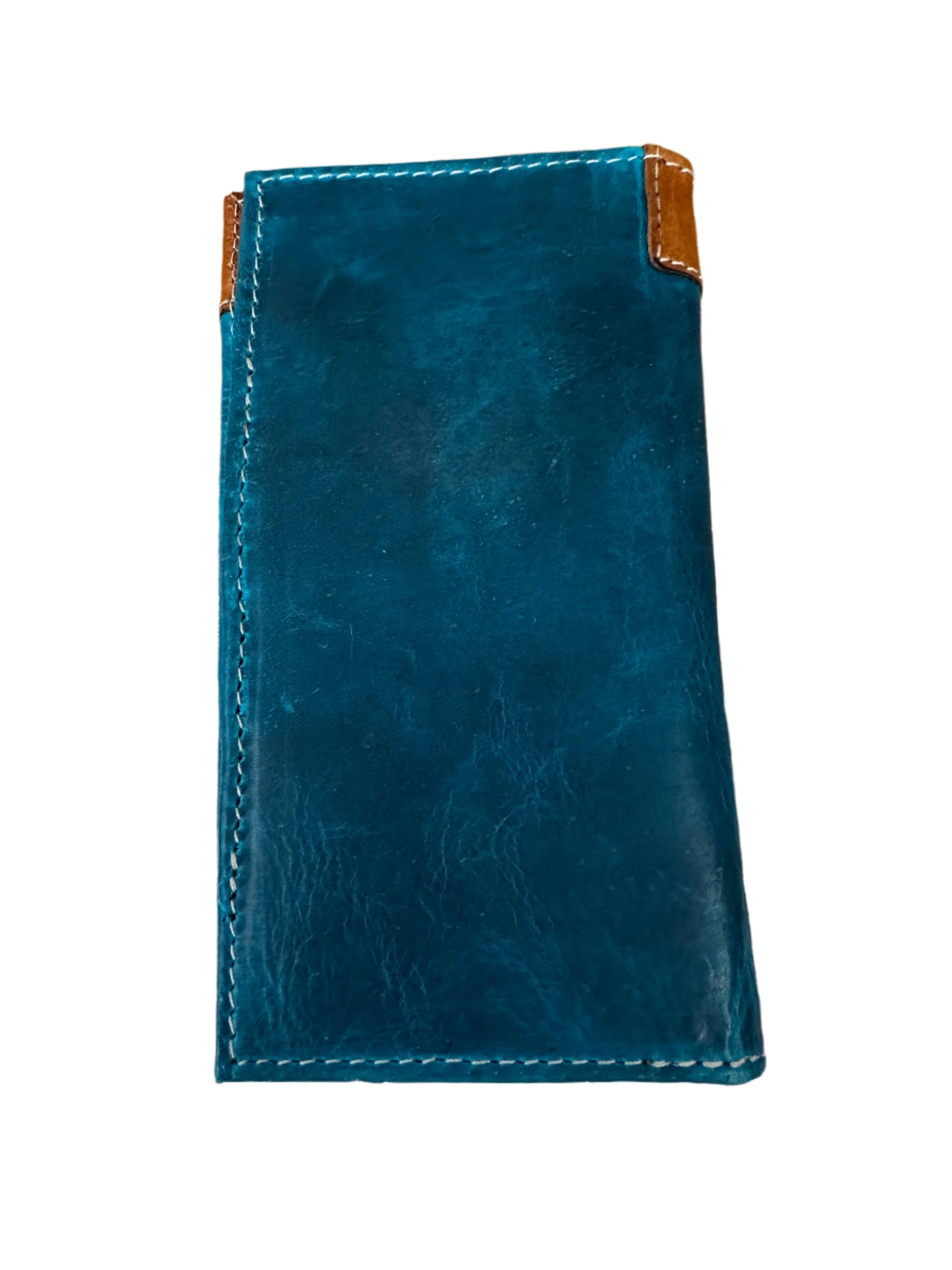 Challenger Western Turquoise Leather Rodeo Wallet