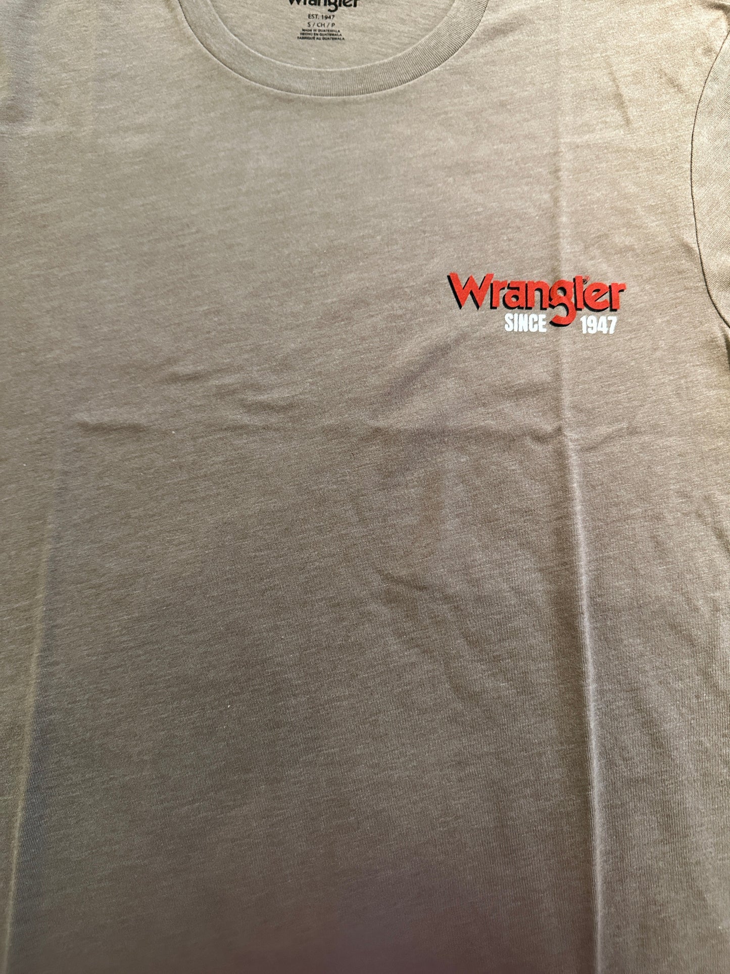 Wrangler Men's Short Sleeve Graphic Regular Fit T-Shirt - Tan
