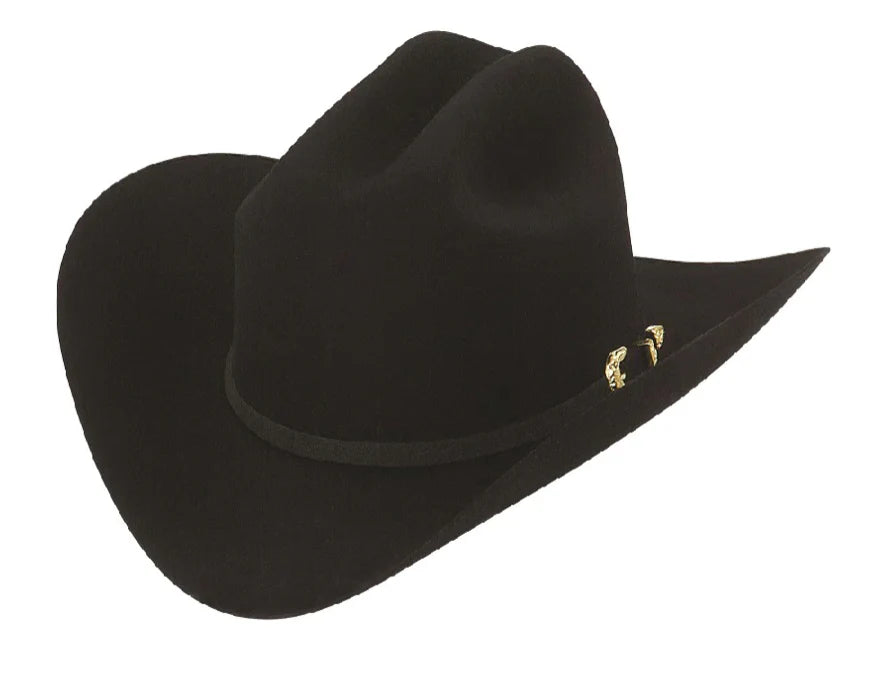 Larry Mahan 5X Dorado Black Fur Felt Cowboy Hat