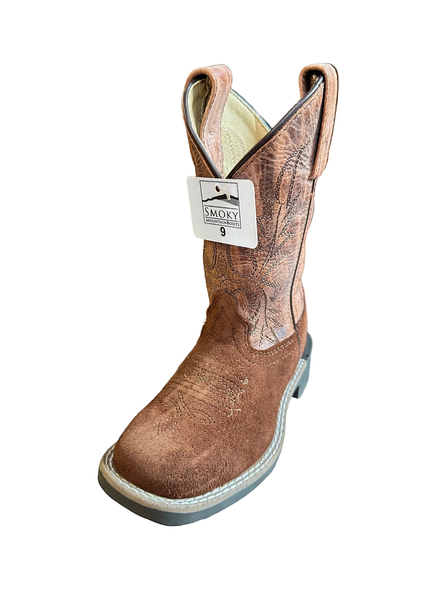 Smoky Mountain Boots Children's and Youth Brown with Burnt Orange Boots