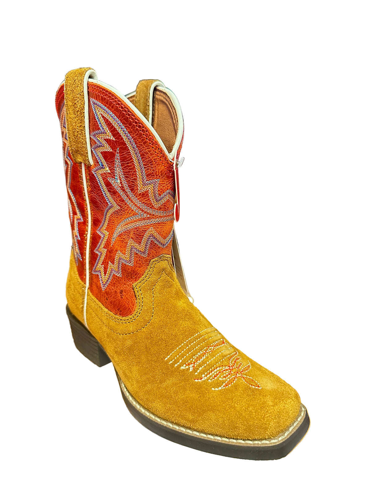 Justin Boots Youth Freckles Cognac Suede Boots