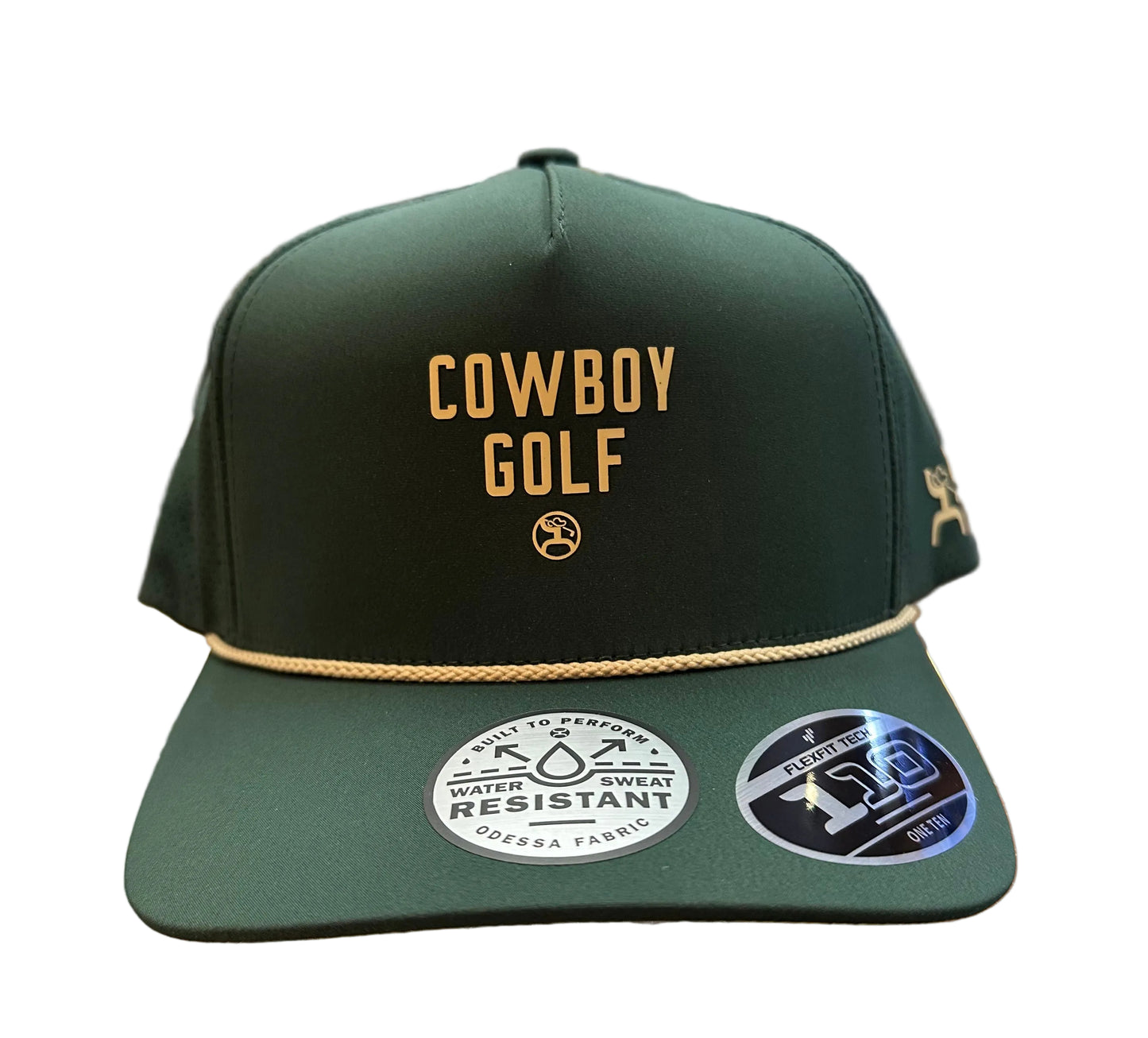 Hooey Ball Cap "Cowboy Golf" Green with Tan Logo