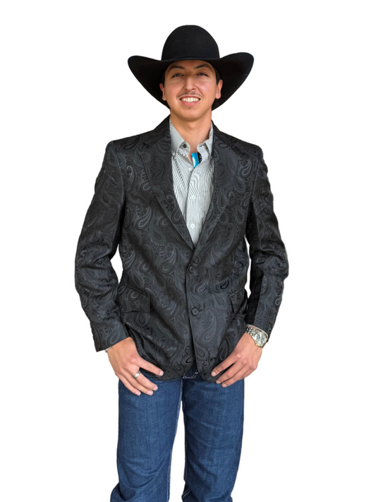 Circle S Plano Black Paisley Sport Coat
