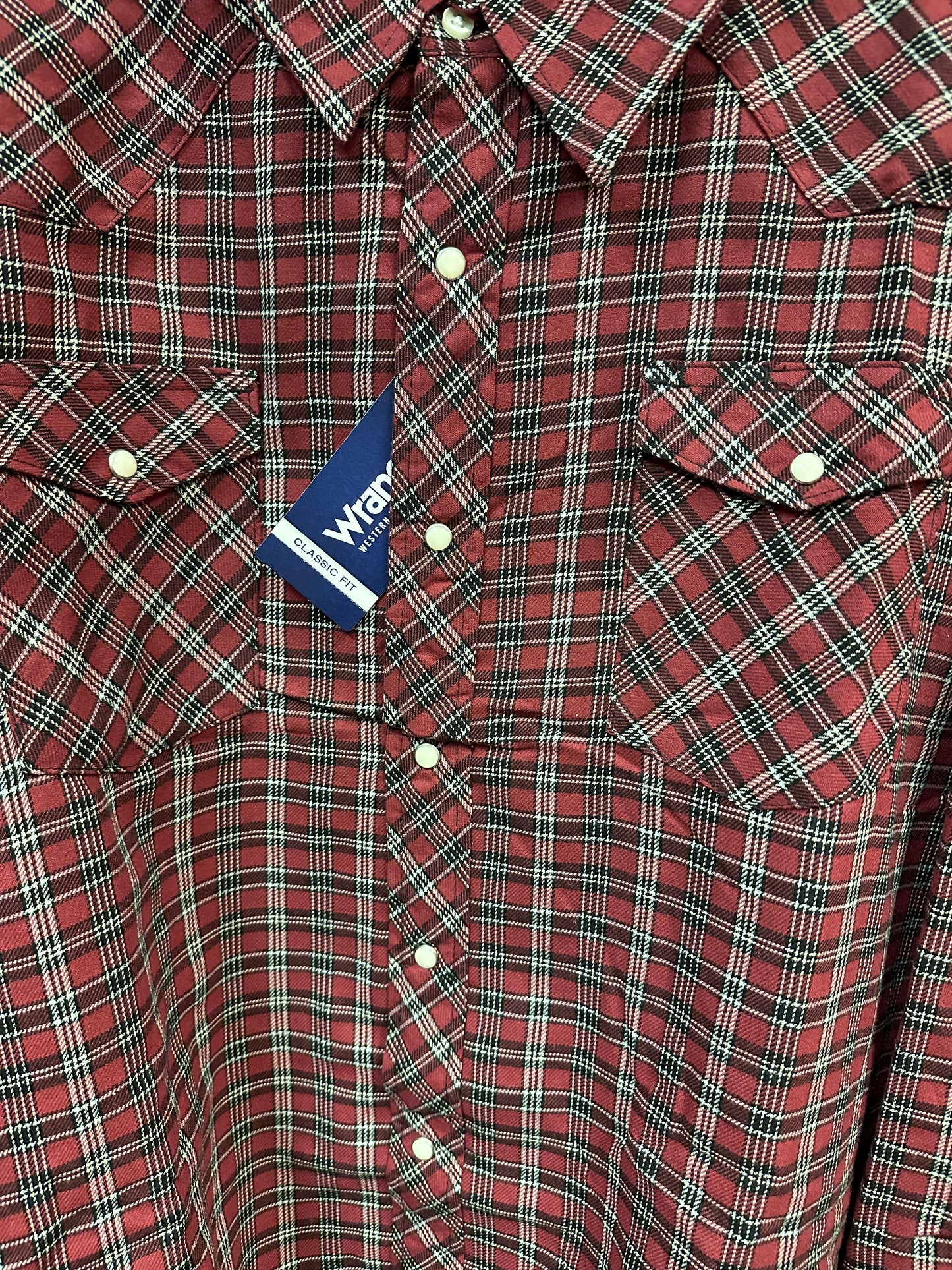 Wrangler Men's Long Sleeve Lined Flannel Shirt