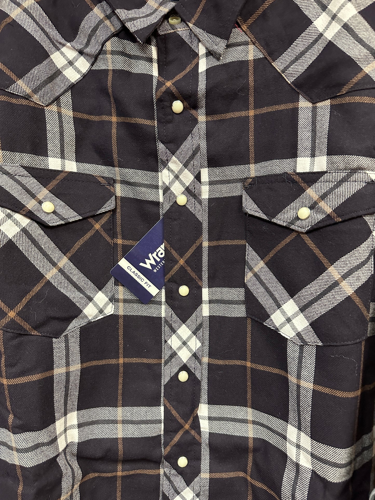 Wrangler Men's Long Sleeve Lined Flannel Shirt