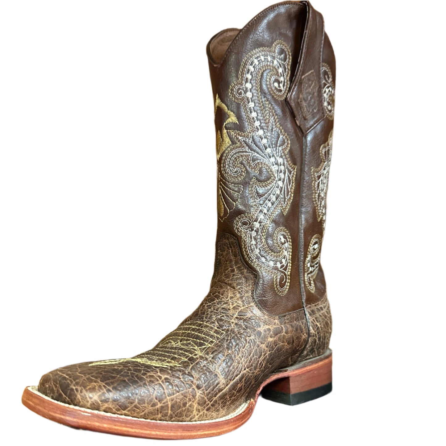 Ferrini Men's Boots - Brown Square Toe Cowhide