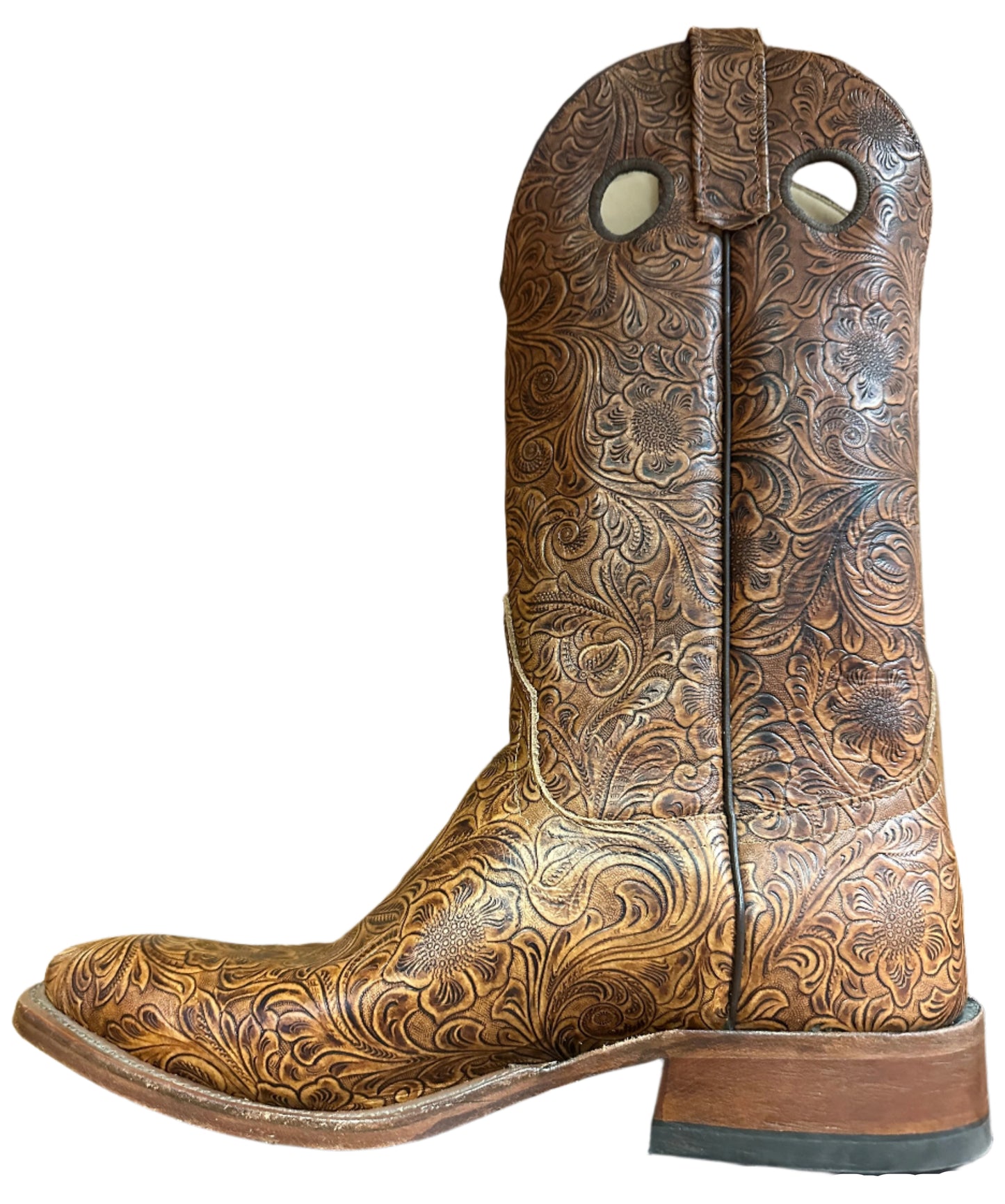 Anderson Bean Men's Boots - Custom Brown Tooled J Toe