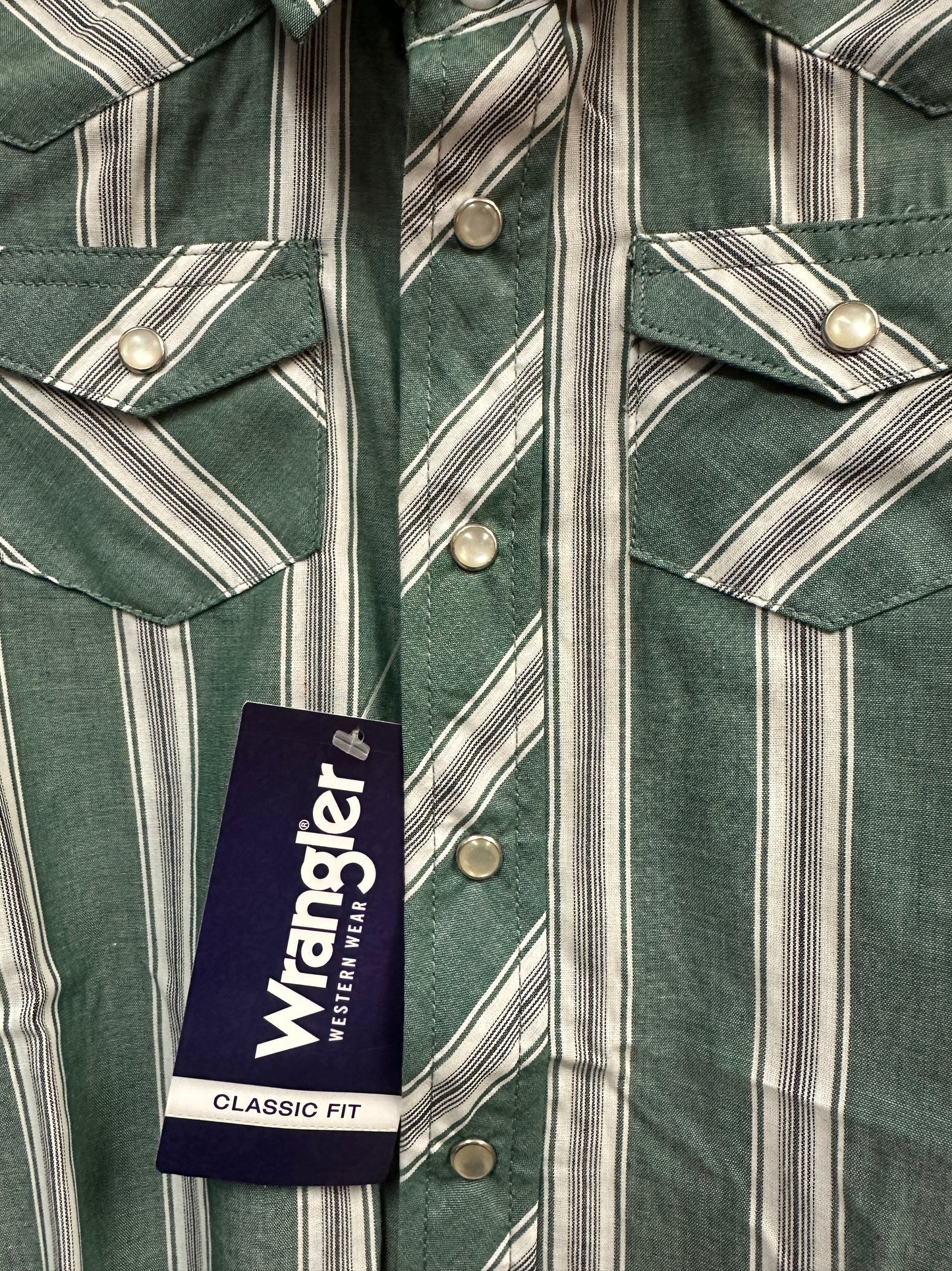 Wrangler Boy's Long Sleeve Shirt - Stripe Snap Shirt