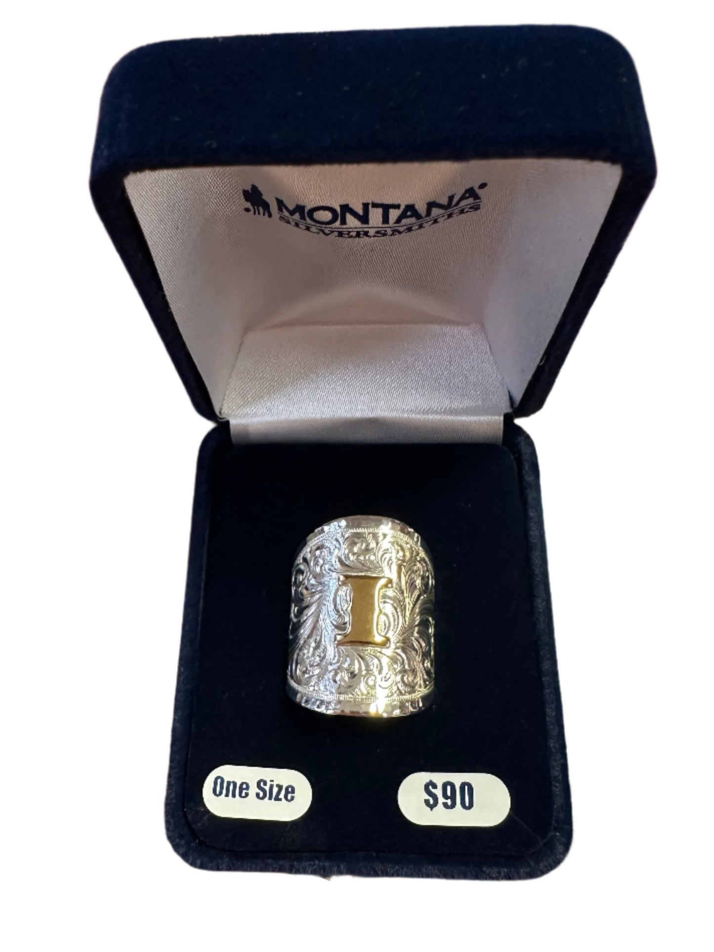 Montana Silversmith Out West Initial Ring