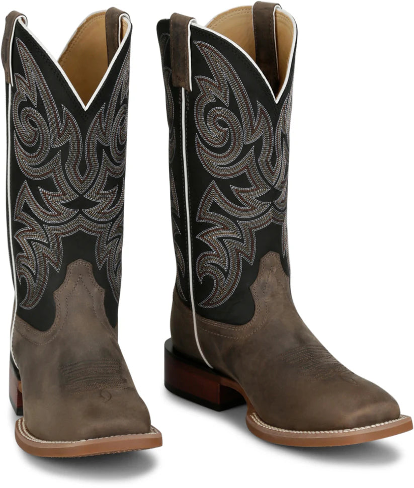 Justin Boots Men's May Day Charcoal Cowhide