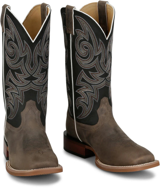 Justin Boots Men's May Day Charcoal Cowhide