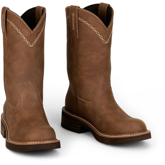 Justin Boots Women's Lillie 10" Brown Western Boot