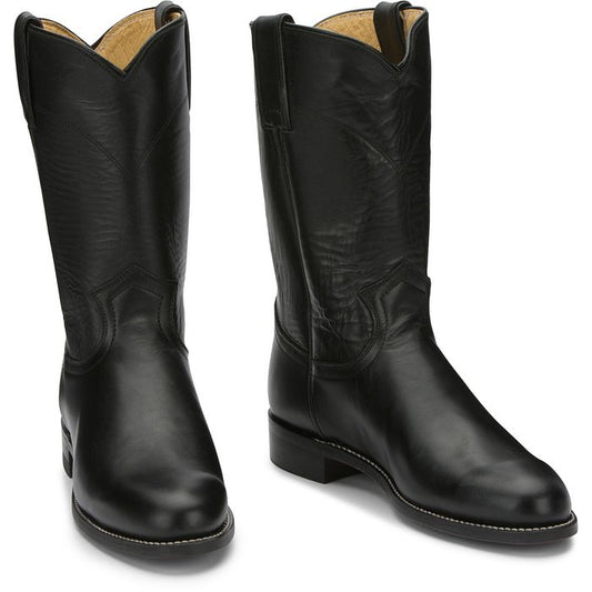 Justin Boots Women's Ropers - Cora 10" Tall Black