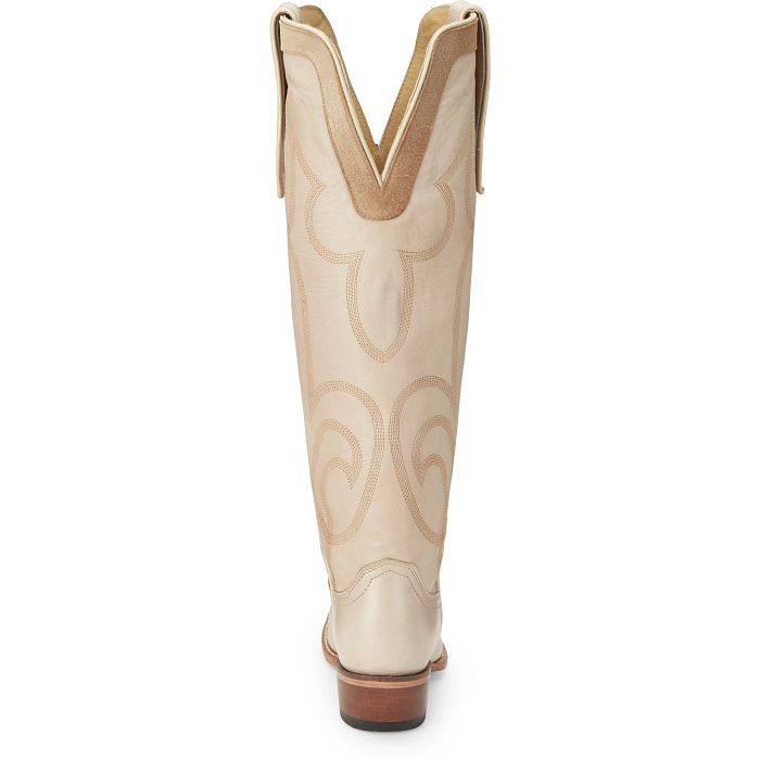 Justin Women's Verlie Western Cream Tall Boots